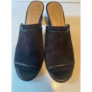 Jack Rogers Black Suede Shoes (SZ 9.5)